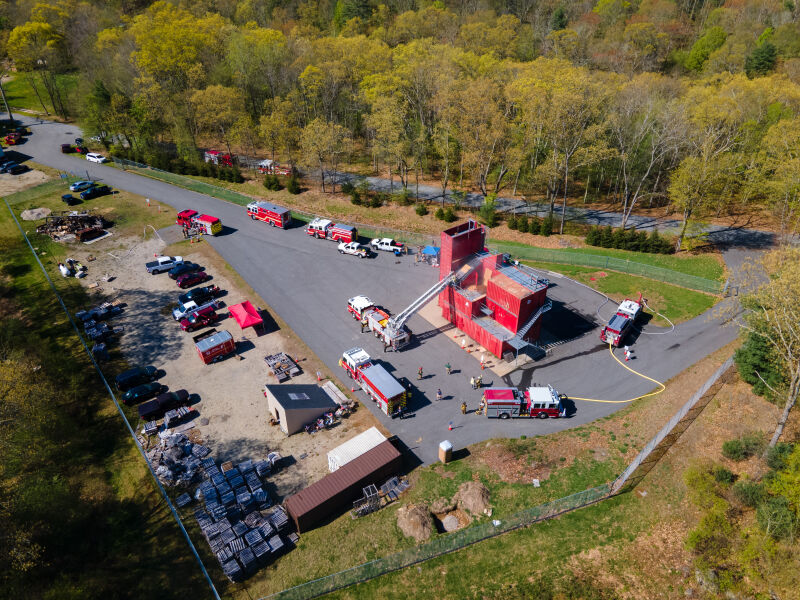 Dennis R Lemery Training Center, aerial view, 2023
